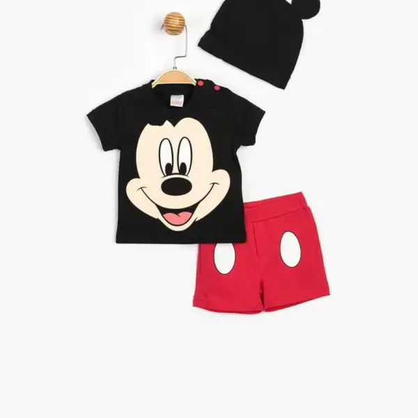 Mickey Mouse erkek çocuk 3'lü şort takımı