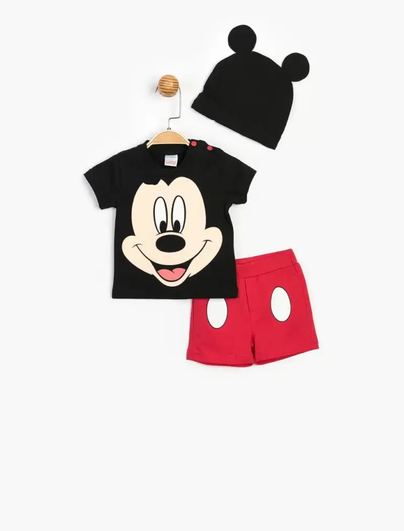 Mickey Mouse erkek çocuk 3'lü şort takımı